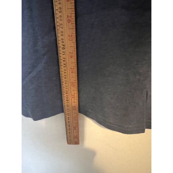 Tunic Dress Womens Small Blue Long Sleeve Elbow Patch Accent Buttons Soft Knit - Picture 8 of 12